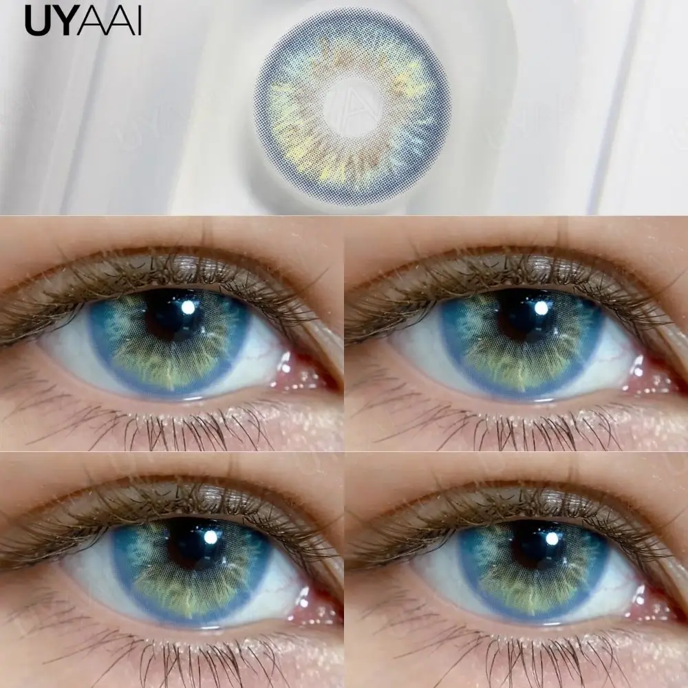 UYAAI NEUE Farbige Kontaktlinsen Beauty Blue Colorcon PATTAYA Serie Natürliche Braune Linsen Kosmetische Colorcon Beauty Soft Green Pupillenlinsen