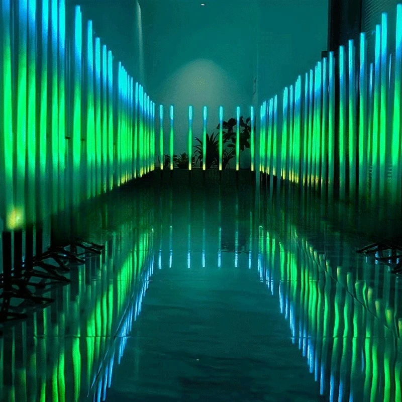 Wireless battery light-emitting pixel tube supports APPArtnetDMX protocol, multiple cascaded stage lights are super bright