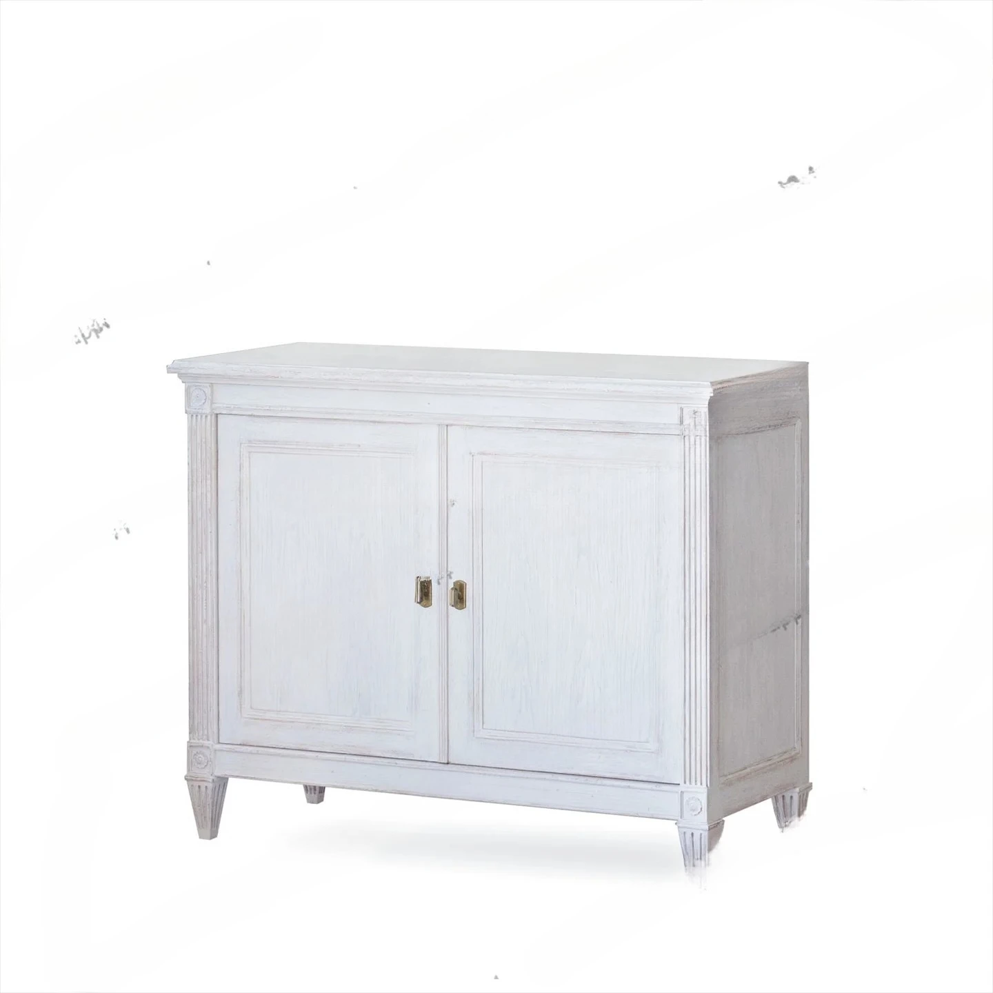 retro old solid wood porch cabinet washed white antique side cabinet