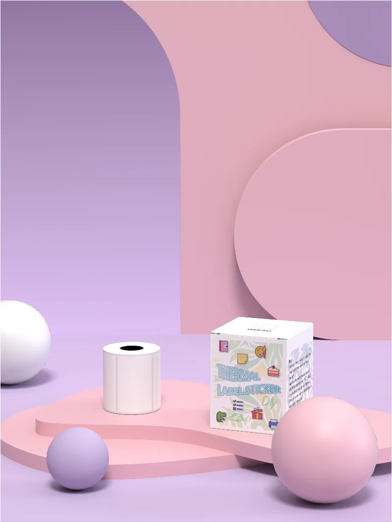 40x30mm White Thermal Label Rolls Waterproof Adhesive for Thermal Printer Barcode & Tags