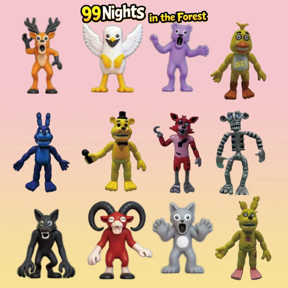 جديد 12 قطعة/المجموعة 99 ليال في الغابة الغزلان اللعب فيلم الحيوانات المحشوة الغزلان لعبة المشجعين هدايا عيد الميلاد لعب للأطفال هالوين هدية