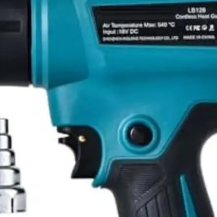 Cordless Hot Air 18V With Adjustable Temperature LED Light For Paint Removal Shrink Wrapping Thawing Pipes Power Tool