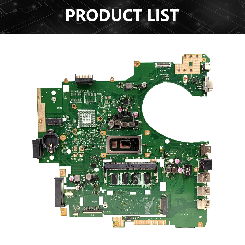 P2540FAC Laptop Motherboard For ASUS PRO P2540FA P2540FB Mainboard With i3 i5 i7 10th Gen CPU 4G/8G RAM 100% Test