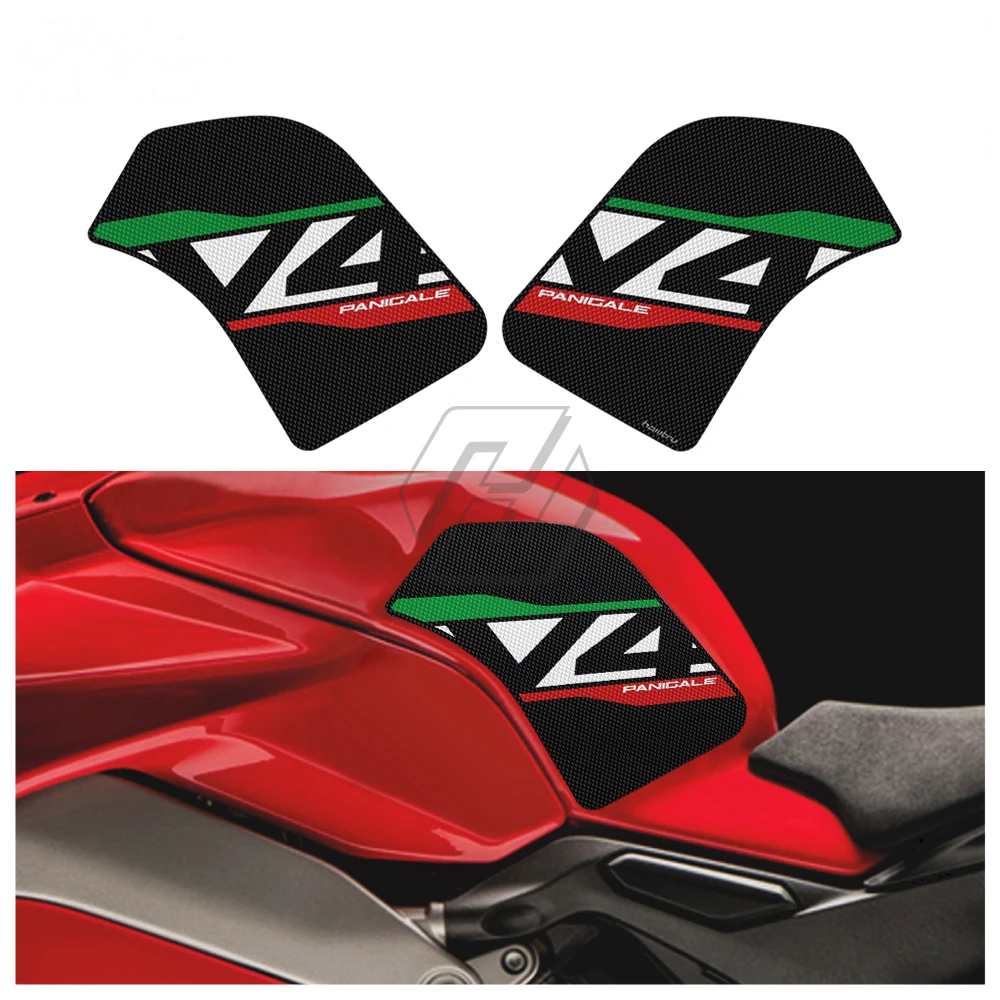 Motocicleta Anti-Slip Side Tank Pad, tapete de proteção, Joelho Grip Adesivo, Ducati Panigale V4 V4S 1100 Corse SP 2018-2022