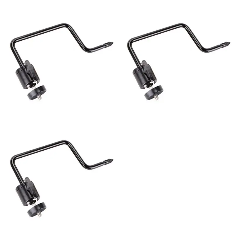 

3CGRO-3Pcs M5 1/4-дюймовый регулируемый держатель для камеры наблюдения/фотоловушки с креплением на дерево, винт для солнечной панели и ночного видения
