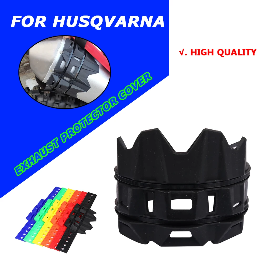 

For Husqvarna TC FC TE TE i FE TX FX 125 250 300 350 450 501 Motocross Exhaust Tail Pipe Protector Cover Guard Protection Cap