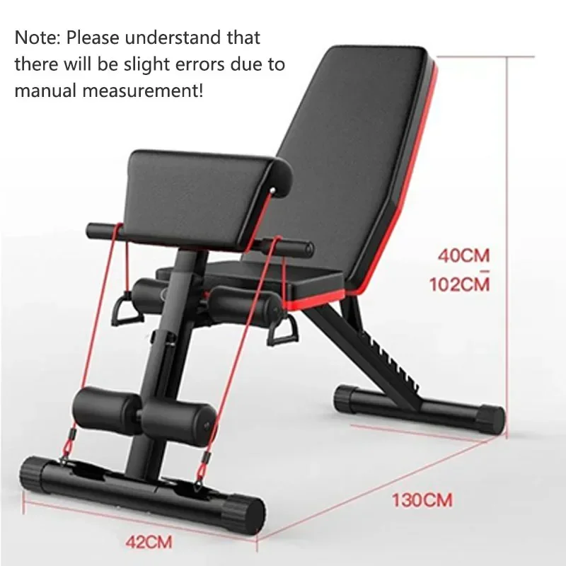 New Foldable Dumbbell Bench 7 Gear Backrest Sit Up AB Abdominal Fitness Bench Weightlifting Training Equipment