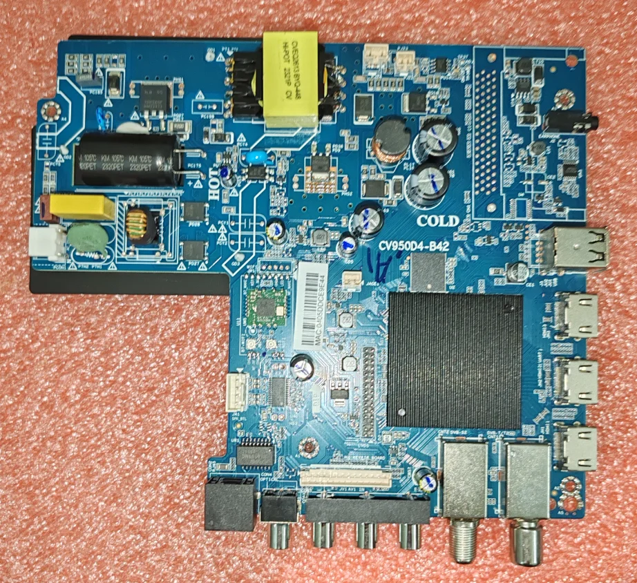 CV950D4-B42 WiFi network TV motherboard, physical photo, tested for 74--85V 570MA