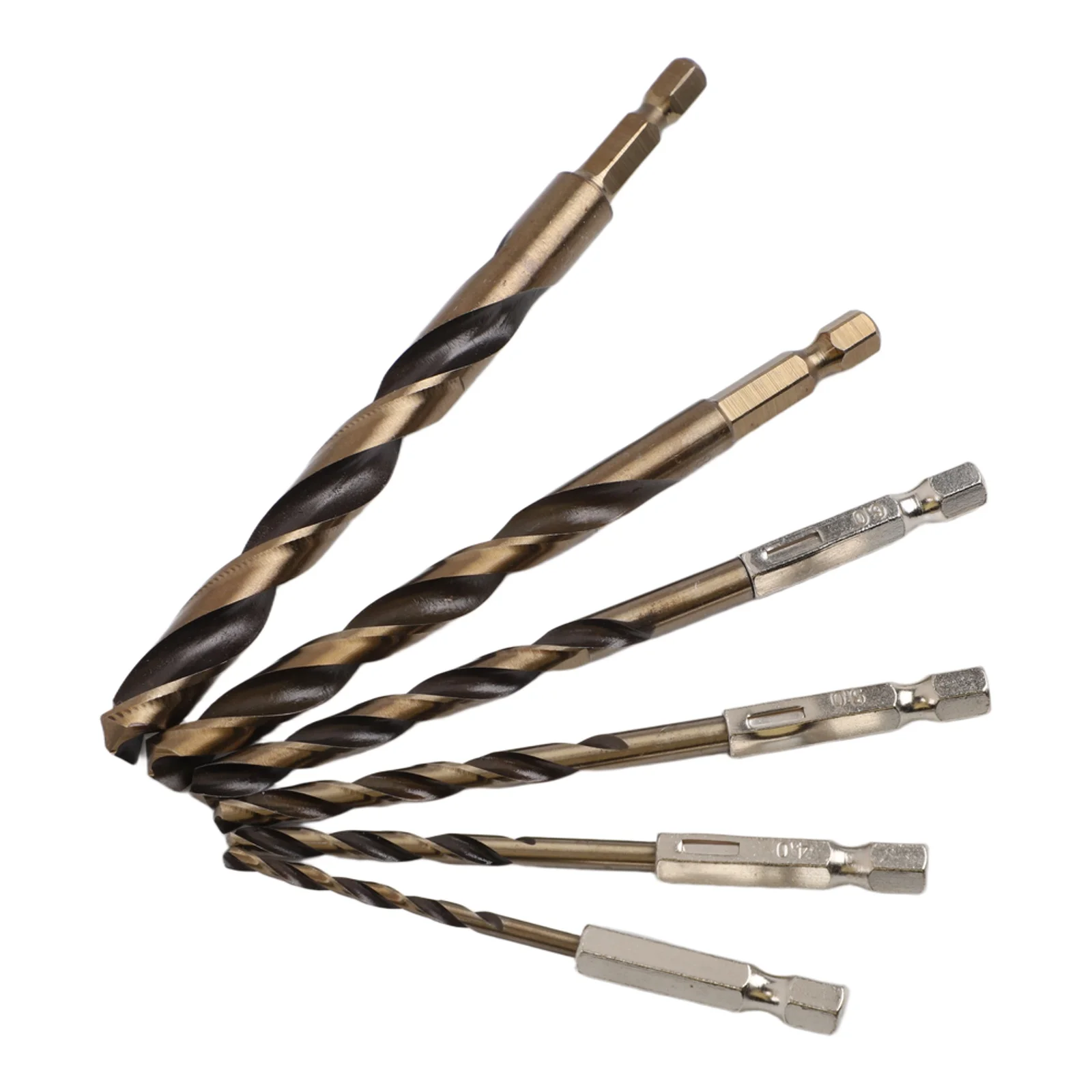 6pcs Drill Set Drill Set 4mm 1 4 Inch Hex Shank 135 Split Point Bladeless Design Faster Cooler Drilling 6pcs Drill