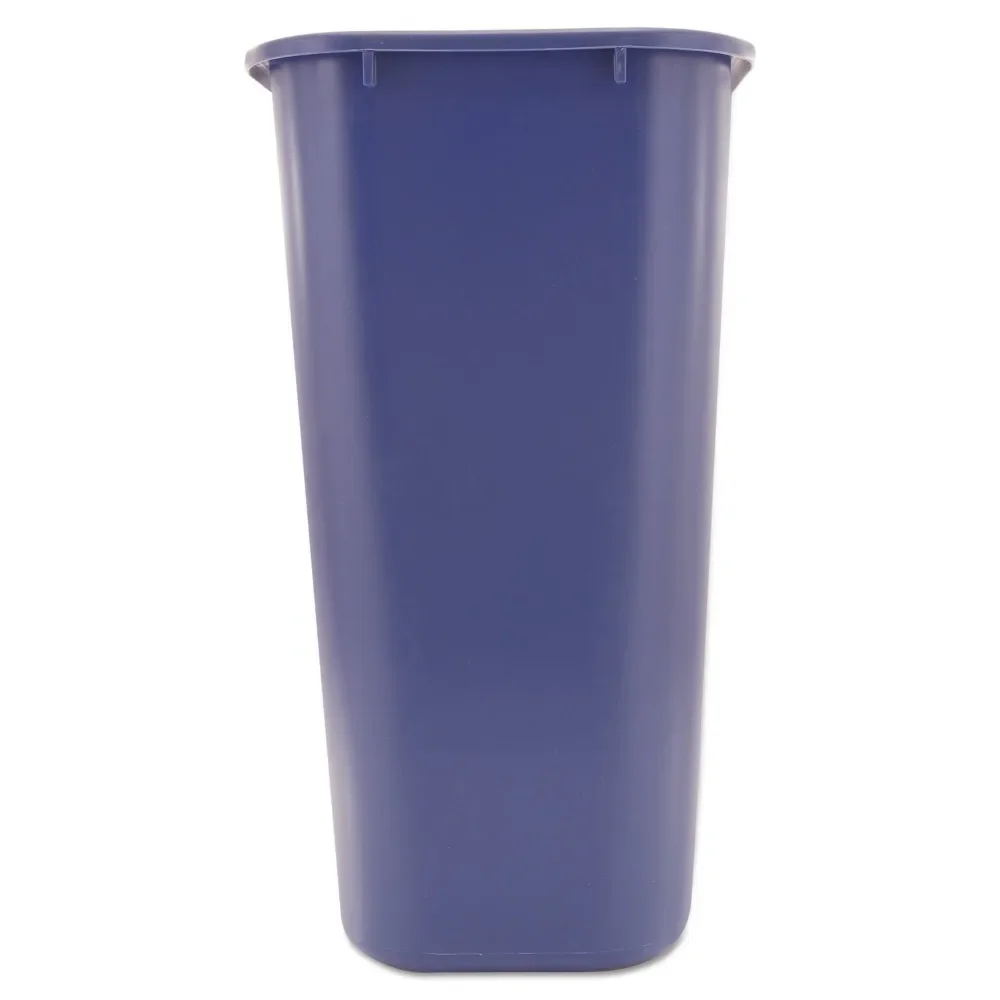 Commercial Products Resin Deskside Recycling Can, 10-Gallon/41-Quart, Blue Recycling Symbol, Plastic