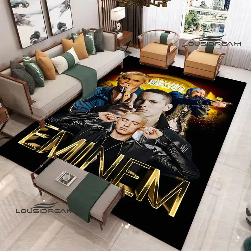 Eminem hip -hop singer printed carpet Non -slip carpet anime rug carpets for living room cute rug Outdoor carpet birthday gift