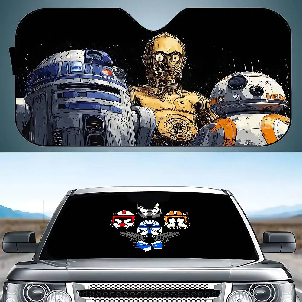 Classic Movie-S-sTar-W-warsS Cool Stylish And Trendy Windshield Sunshade, Car Windshield Cover Sunshade Curtain Sun Protection