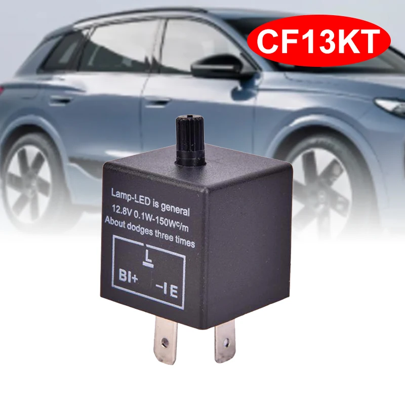 12V/24V 3-Pin 4Pin 5Pin LED Adjustable Car Flasher Flash Relay For Turn Signal Light CF13 80A/100A Automotive Van Boat Relays