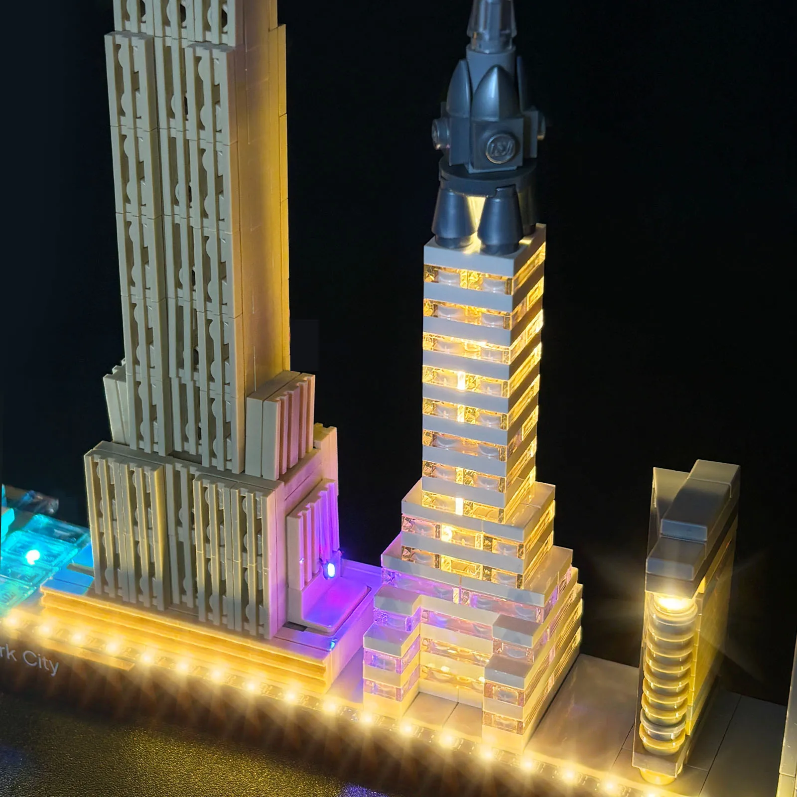LYBMTWF LED-verlichtingsset Compatibel met Lego 21028 New York City bouwsteenstenen (exclusief de modelstenen)