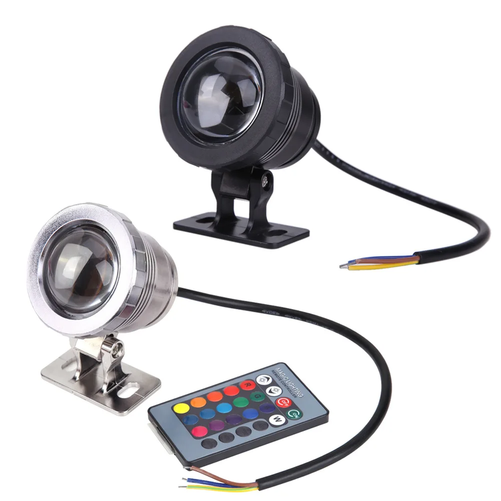 1PC Étanche RGB LED Projecteur Sous-Marin Fontaine Piscine Étang Aquarium Projecteur Ampoule Lampe Jardin Extérieur DC12V AC85-265V 15W