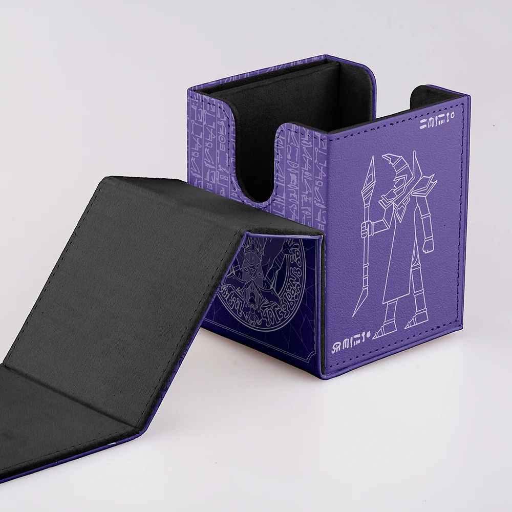 Yugioh Dark Magician Deck Box Yu-Gi-Oh! TCG OCG PTCG Trading Cards Pu Leather Storage Box 100+