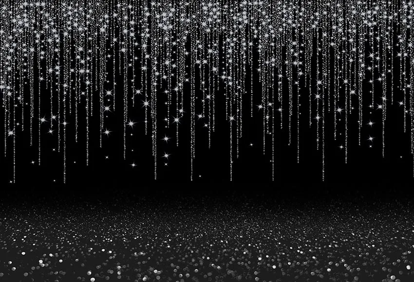 Mehofond Black Silver Glitter Photography Backdrops Polka Dot Wedding Prom Portrait Background For Photo Studio Graduation Prop