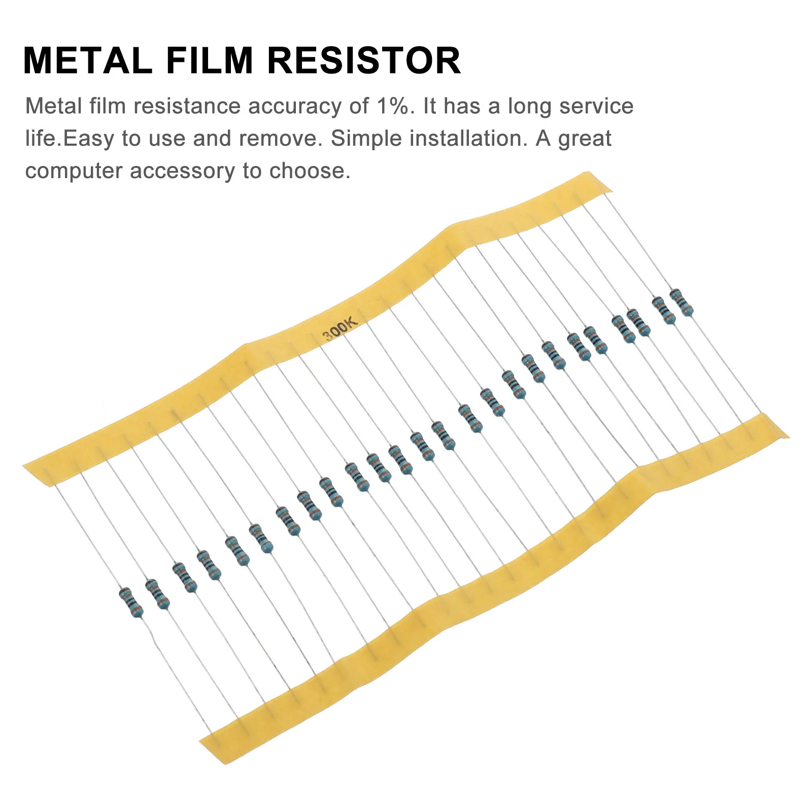 

850 Pcs Resistor Pack Metal Film Supply 1% Precision DIY Electronic Projects Handmade
