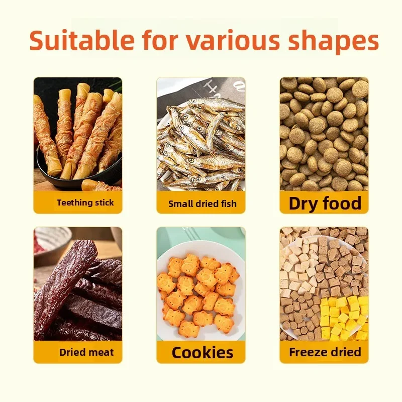 Automatic bag packaging machine cat food dog food dry food jerky stand-up bag plastic film baler