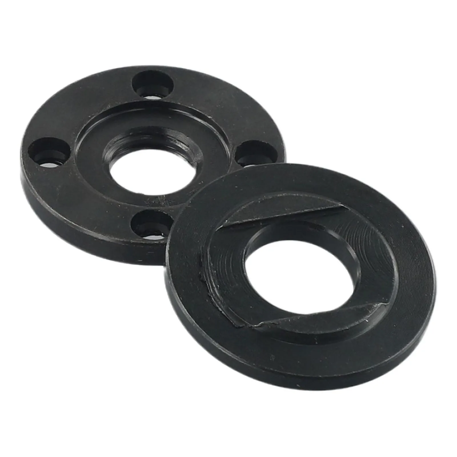 Angle Grinder Flange Nut Set Tool With M14 Thread 14mm Spindle Thread 30mm Pin Drive Holes 40mm Diameter Comes With Wrench