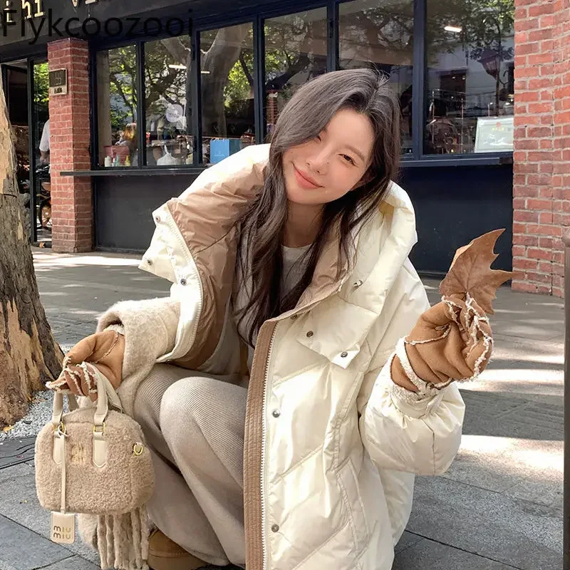 

Fashion Design Winter Thick Coat 2024 New Loose Short Style Small Thickened Student Roupas Femininas Puffer Jacket Women