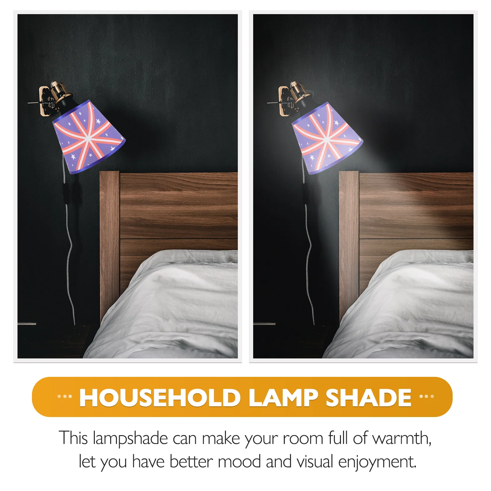 

Lamp Shades for Chandelier Lamp Ceiling Floor Table Light Fabric Cover Warm Lighting Effect Easy Install Household