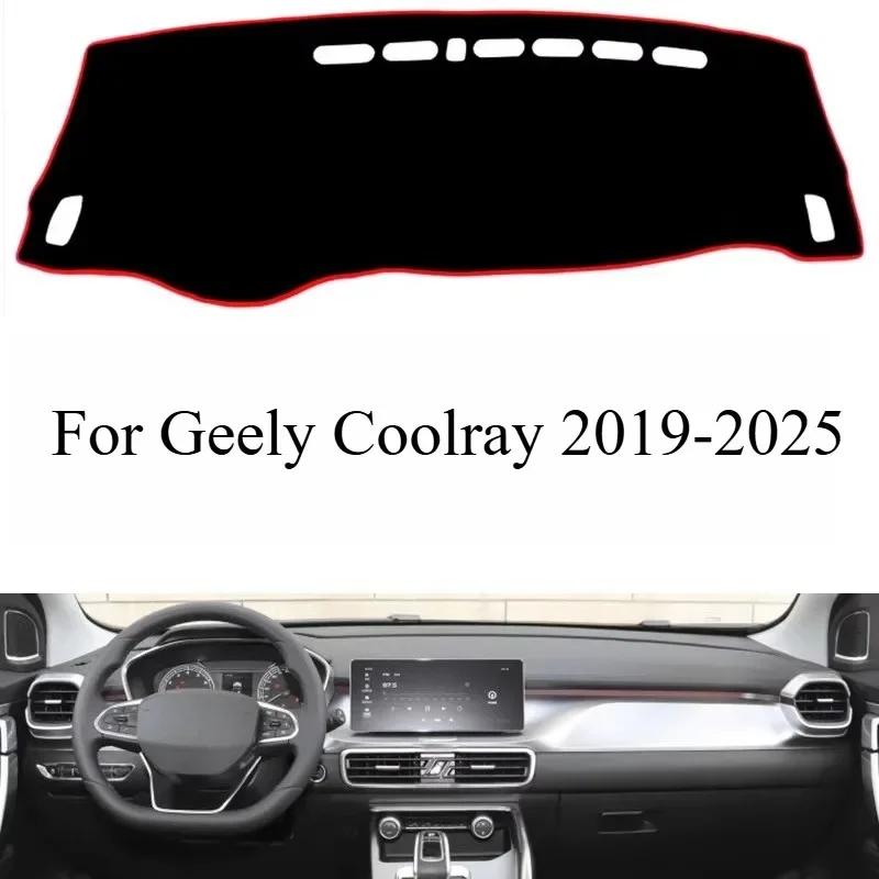 For Geely Coolray 2019-2025 Special Decoration Instrument Panel Sunscreen Protective Pad Mat Non-slip Mat Interior Accessories