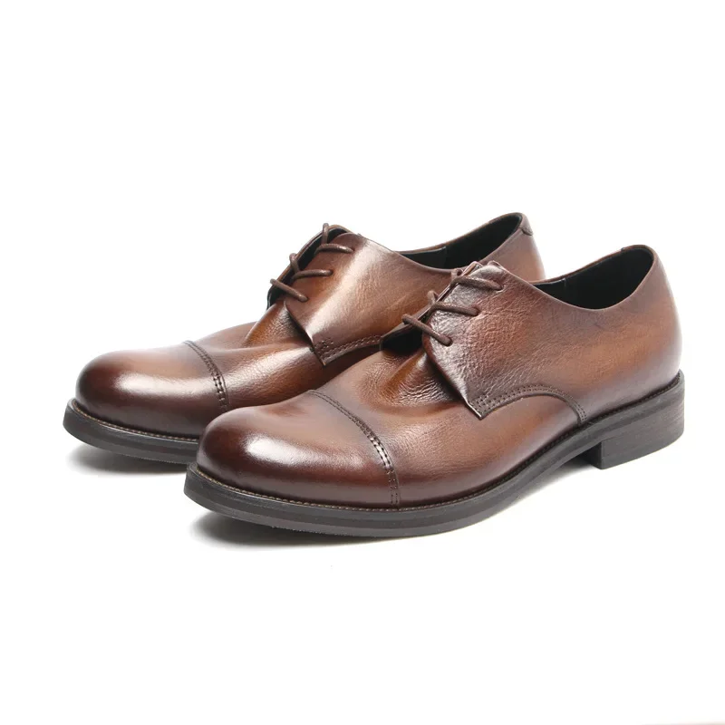 Men's Cowhide Leather Shoes For Business And Leisure All Genuine Leather Shoes