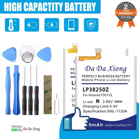 LP38250Z LPN385300 Battery For Hisense H10 F16 F17 F23 F30 F31 E77 K1 A1 C1 C1T C1M A2 F3 U961 HS-U961 Pro Mini Youth Editio