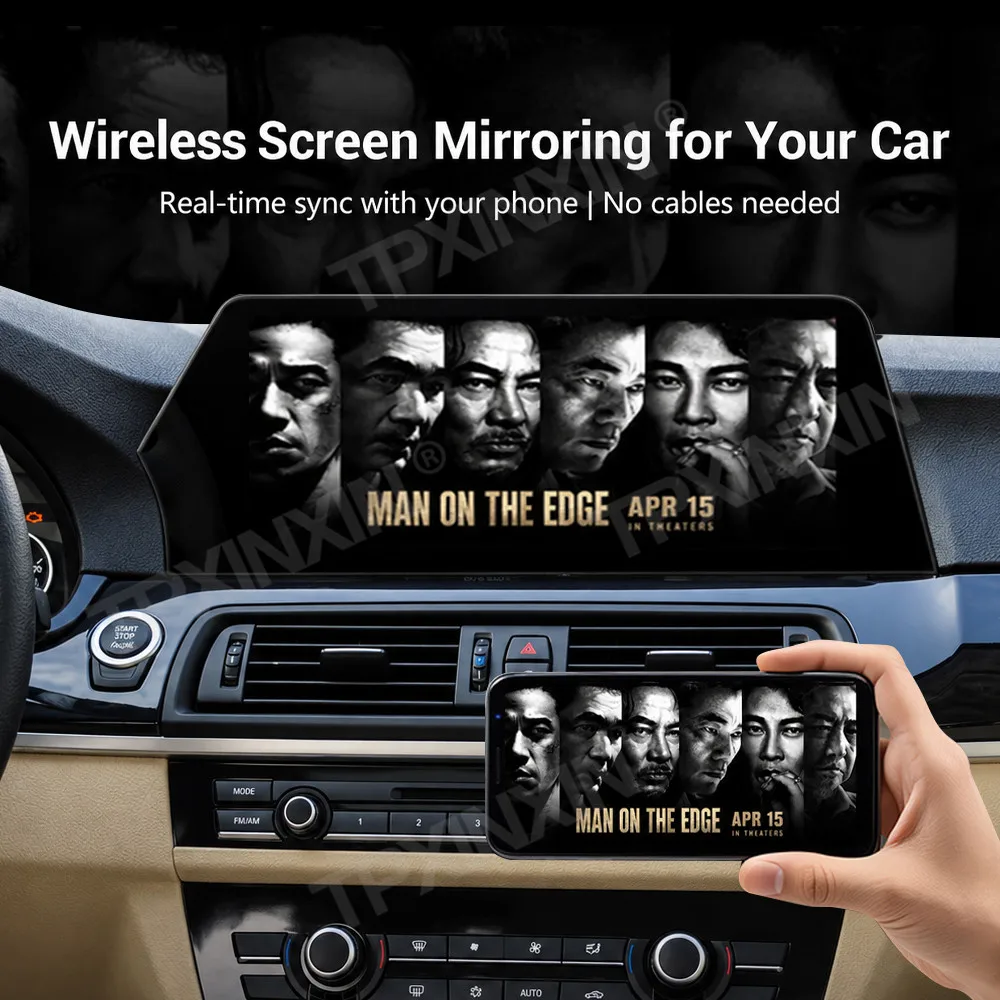 Blade Screen Linux System Car Radio For BMW X5 2007 2008 2009 Wireless CarPlay Android Auto GPS Navigation Multimedia Player