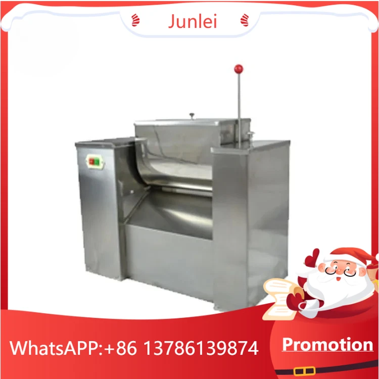 

Stainless Steel Groove Type Mixer Machine, Wet Mixing for Food Trough, Spice Seasoning Powder & Flour