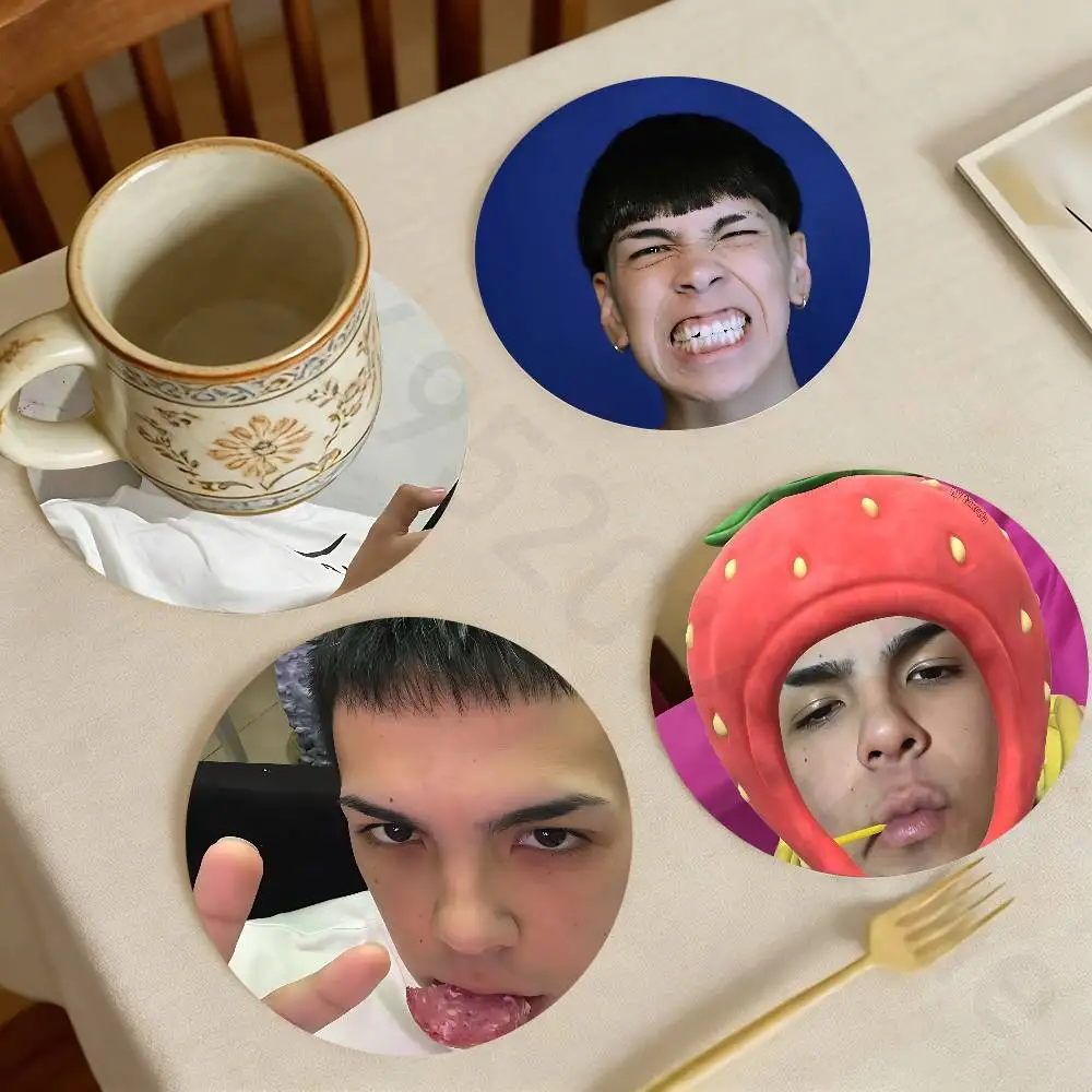 

M-Milo J 111 Singer Wooden Cup Coaster Tea Coffee Beverage Colour Printing Cup Mat Home Restaurant Decorations