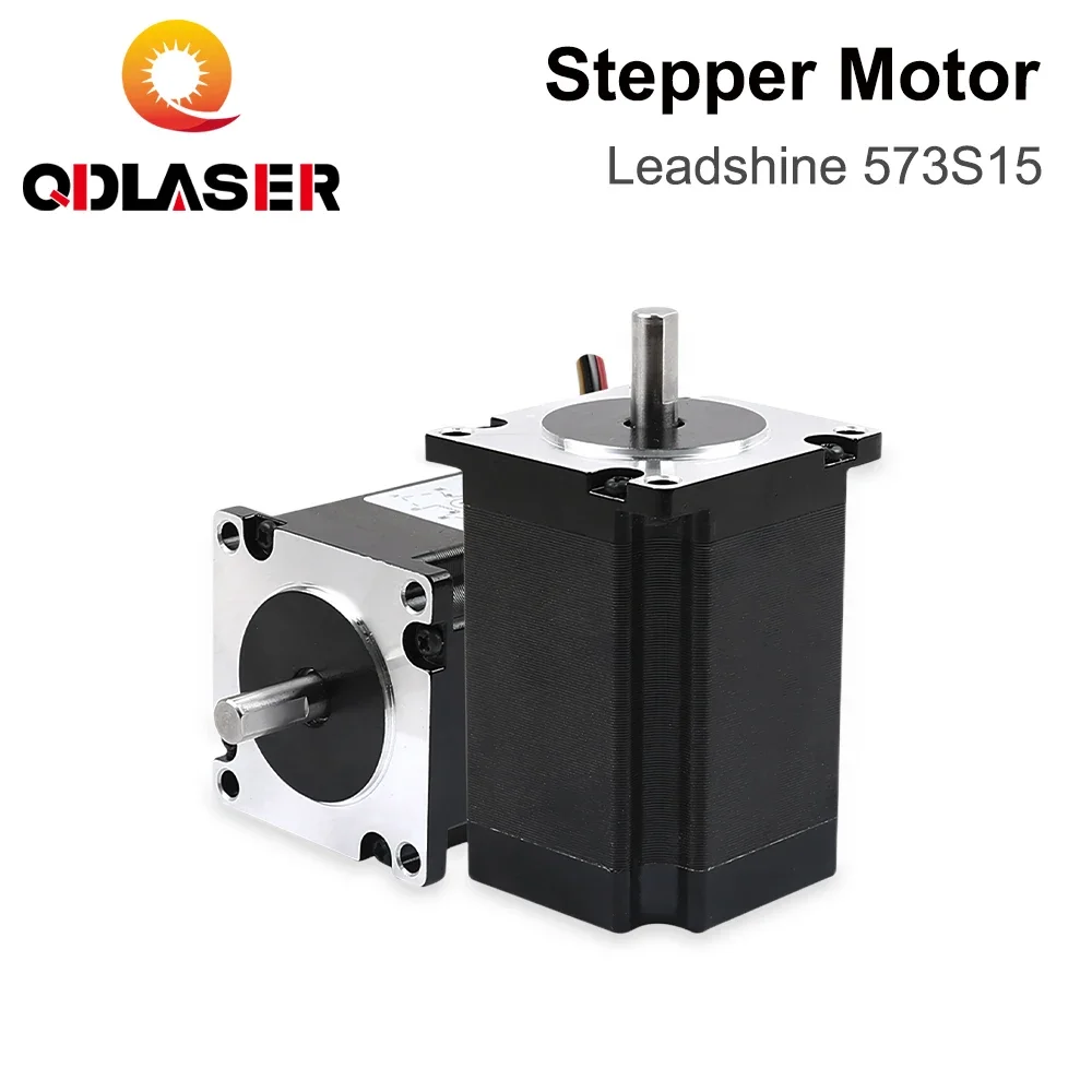 QDLASER Leadshine 573S15 3 phase Stepper Motor for NEMA23 5A Length 79mm (2.99 inch) Shaft 8mm (0.315 inch)