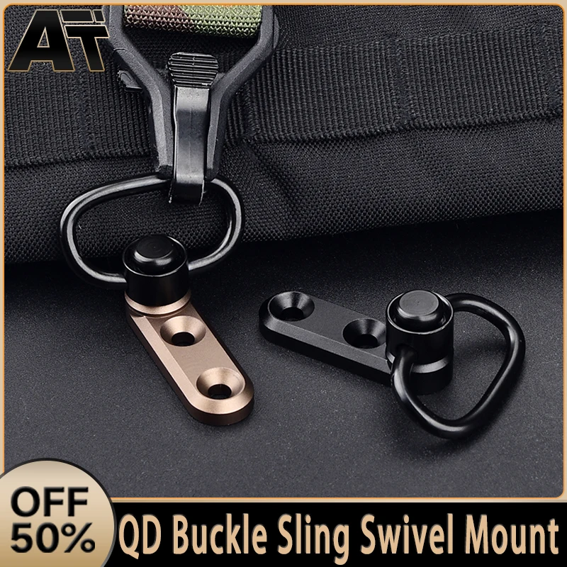 

Tactical Fast Detach QD Metal Buckle Sling Swivel Mount Fit 20mm Picatinny M-LOK Keymod Rail Hunting Airsoft Scout Accessories