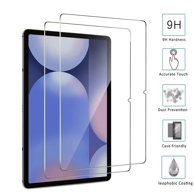 

For Samsung Galaxy Tab S9 FE Plus Tempered Glass Screen Protector For Galaxy Tab A8 A9 Plus S7 FE S8 Plus Anti Scratch HD Film