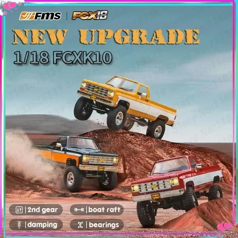 

Fms1:18 Fcx18 K10 миниатюрная двухскоростная механическая игрушка с переменной скоростью и дистанционным управлением, машина для скалолазания, подарок на день рождения