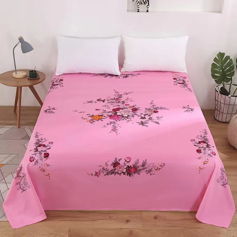 

Old Chinese Cotton Twill Bed Sheet Thicken Classic National Shanghai Traditional Quilt Sheet for Single Double Bed