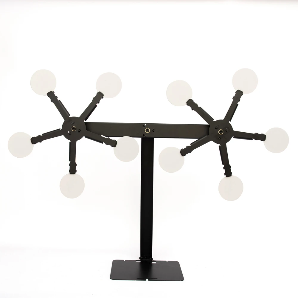 

Double Head Magnetic 360 Degree Rotating Target For Air Soft/BB's/Soft Bomb/Slightshot.Air Soft Target BB's Target