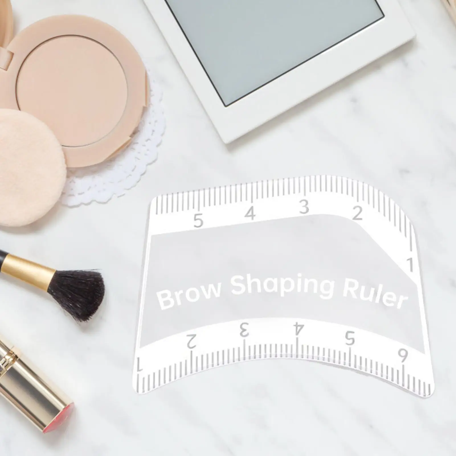 حاكم الحاجب قابل لإعادة الاستخدام قياس الاستنسل الحاجب تشكيل حاكم للمبتدئين صالون اليومية الروتينية المنزل ماكياج المهنية #2