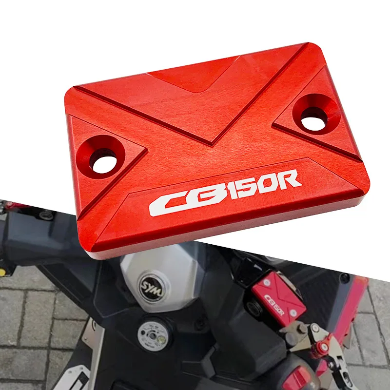 

Motorcycle Brake Fluid Cup Cap Upper Pump Cap Oil Can Cap CNC Aluminum Brake Reservoir Cap for CB150R Exmotion