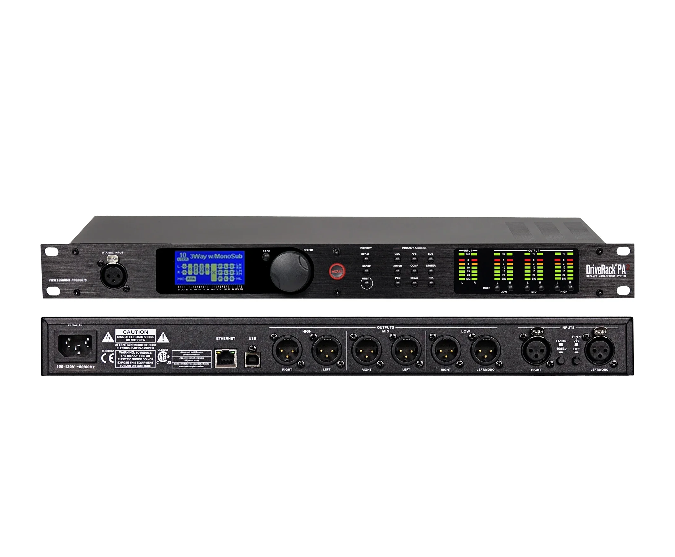 DBX DriveRack Audio Effects Processor Digital Audio Processor Speaker Management DBX Professional Digital Dsp Audio Processor