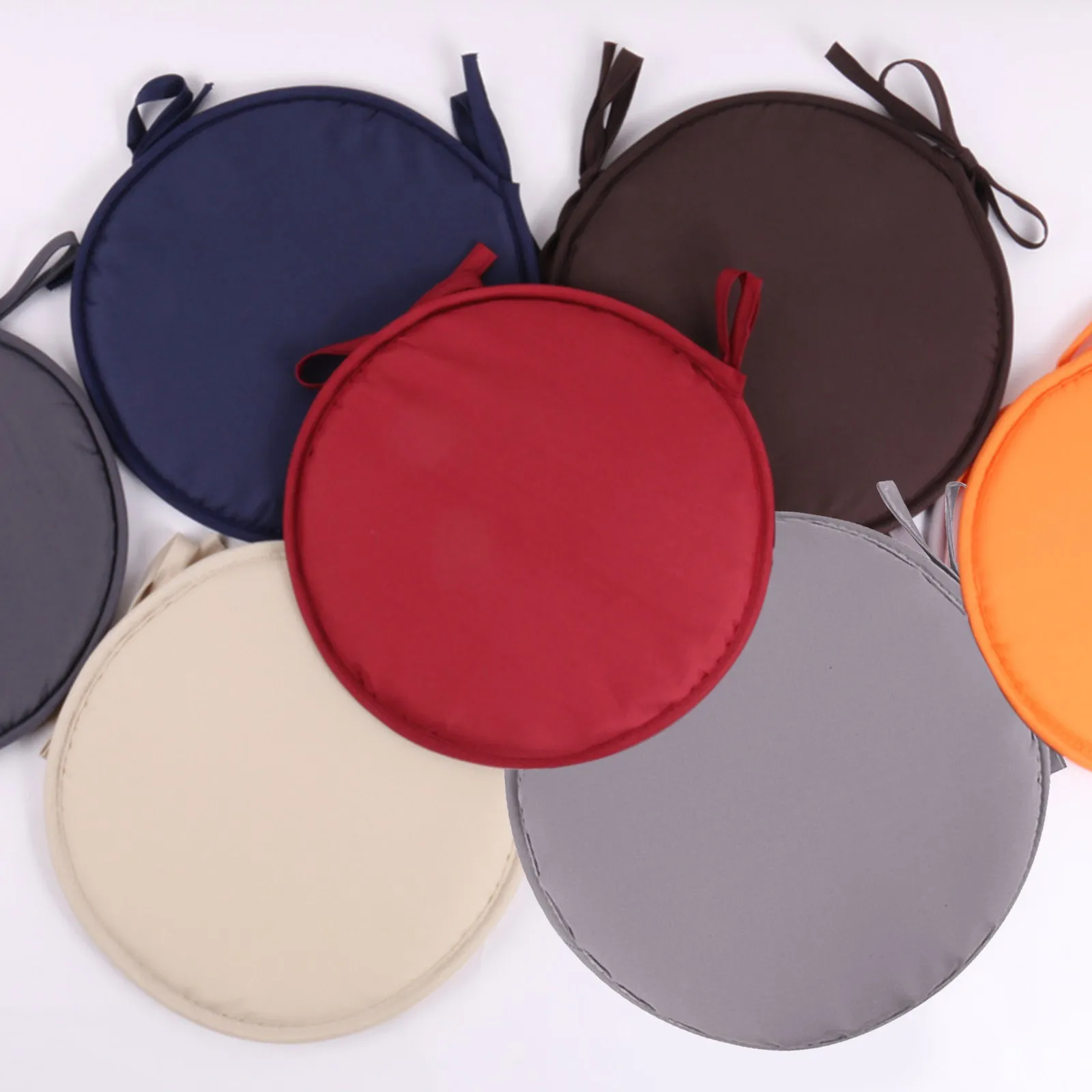 High-Quality Comfortable Round Garden Chair Pads Durable Soft Seat Cushions For Outdoor Bistros Stools And Patio Dining Rooms