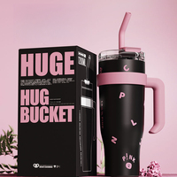 LUSQI 1200ml Water Bottle Stainless Steel With Handle Outdoor Thermos Bottle For Coffee Tea