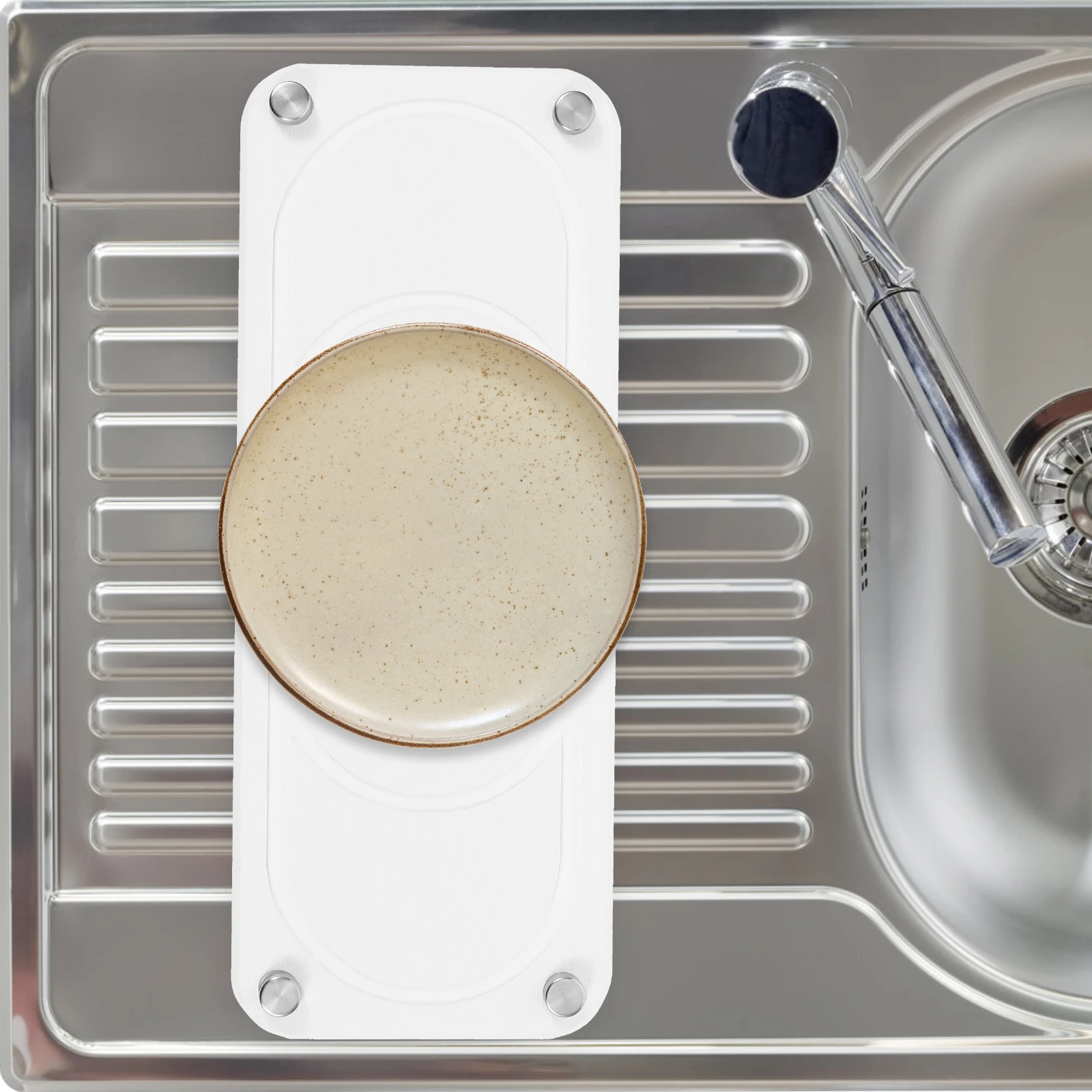 

Diatomite Absorbent White Instant Dry Sink ganizer Non Slip Diatomite Absorbent Pad Pad Soap Holder Bathroom Storage