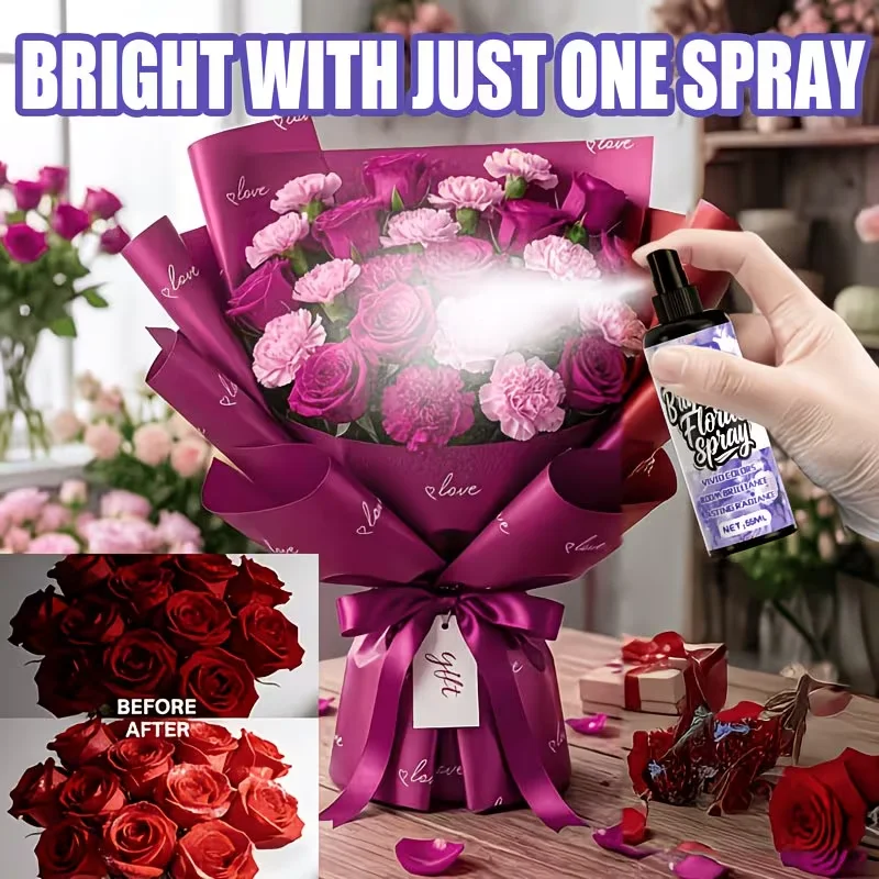 JOKJOK Party Flower Highlighting Spray | Suitable for All Types of Flowers, Providing Long-lasting Luster and Sparkle. It Instan