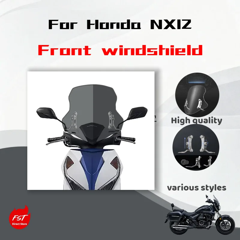 For Honda NX12 Windshield Pedal Front Rainproof Explosion-proof Special Modification Accessory