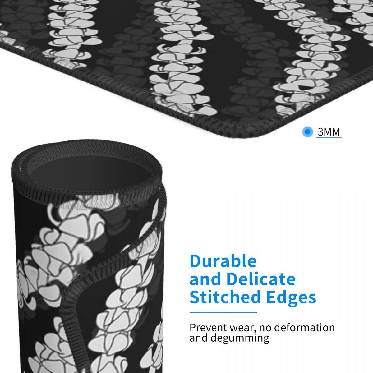 Puakenikeni Single Leis On бирюзовый коврик для мыши, компьютерная клавиатура, коврик для мыши, игровой коврик для ПК, офисные аксессуары, настольные коврики