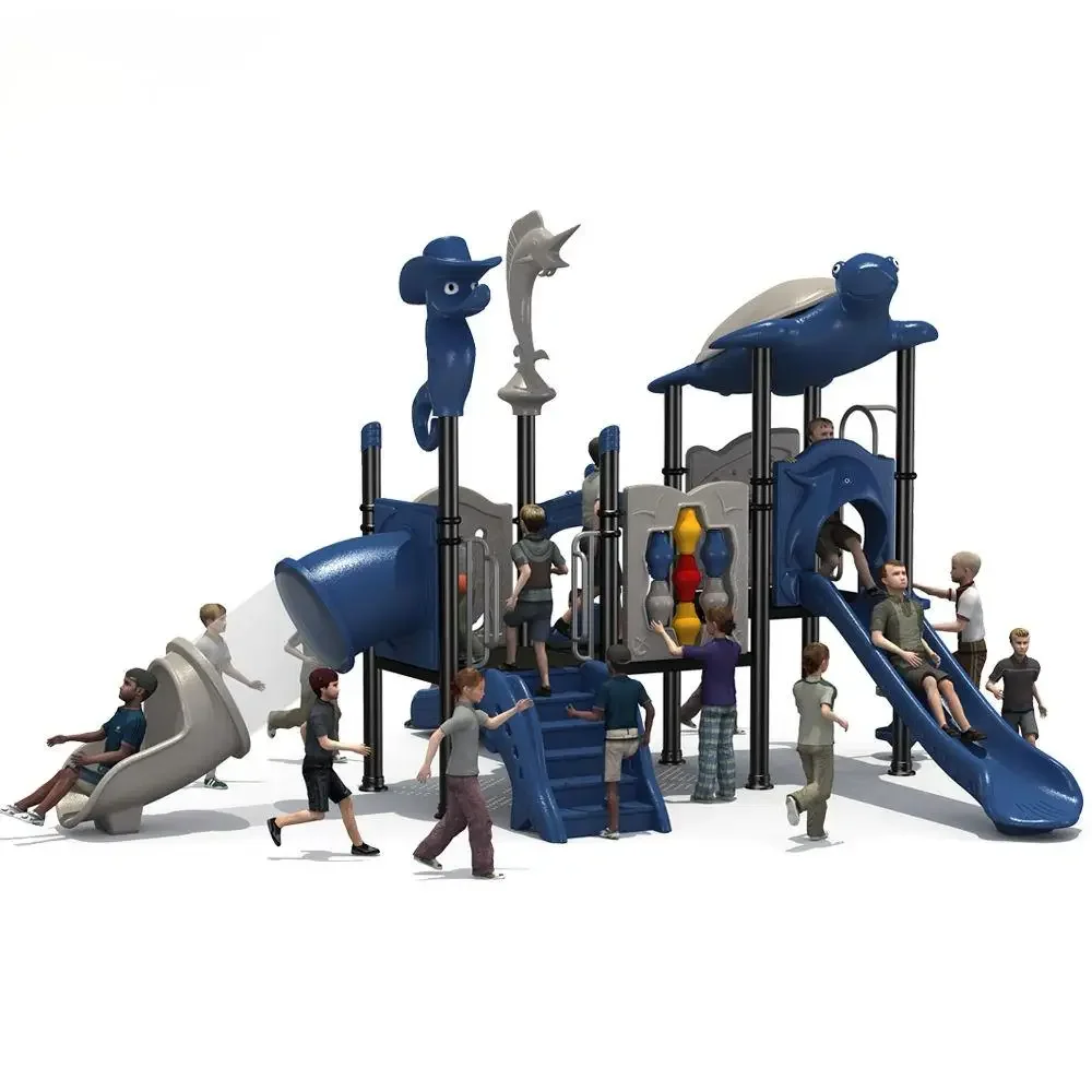 Direct sales small outdoor plastic chlidren's playground slide