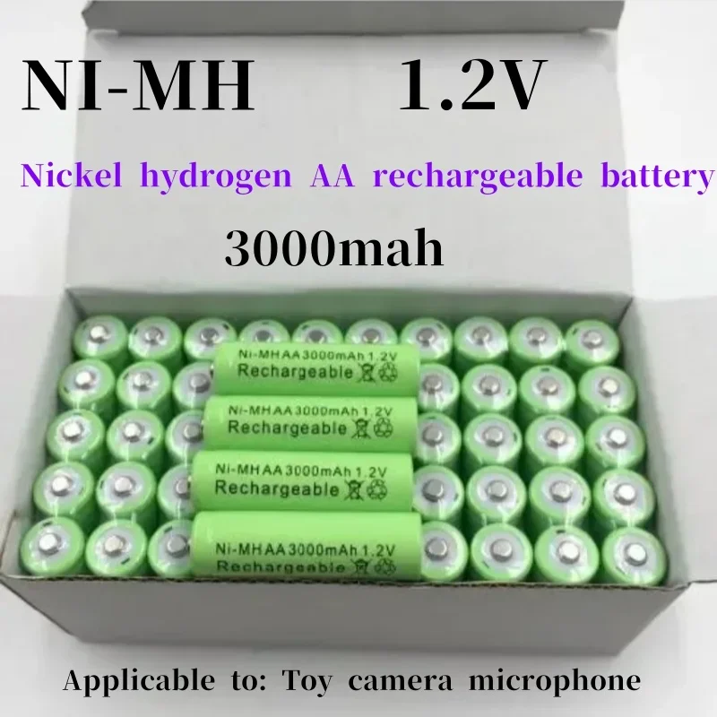 

2~20 PCS New Original 3000mAh AA 1.2v Battery Ni-MH Rechargeable Battery for Toys Camera Microphone Remote Control Calculator