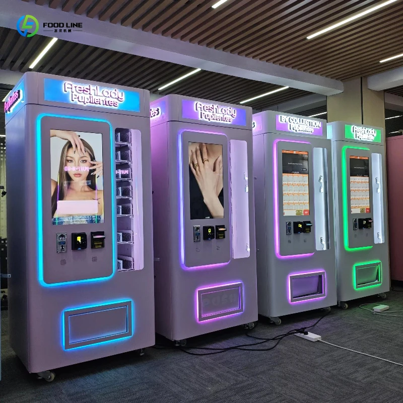Cosmetics Vending Machine, Customizable Front Panel & Card/Cash Payment for Retail Store, Hotel, Spa